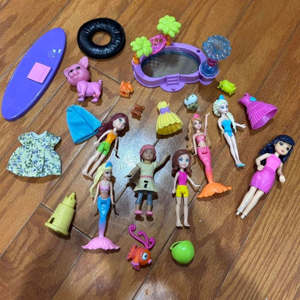 BARBIE BUNDLE Children's Girl Family Summer Doll Accessories Pocket Mini Lot Set
